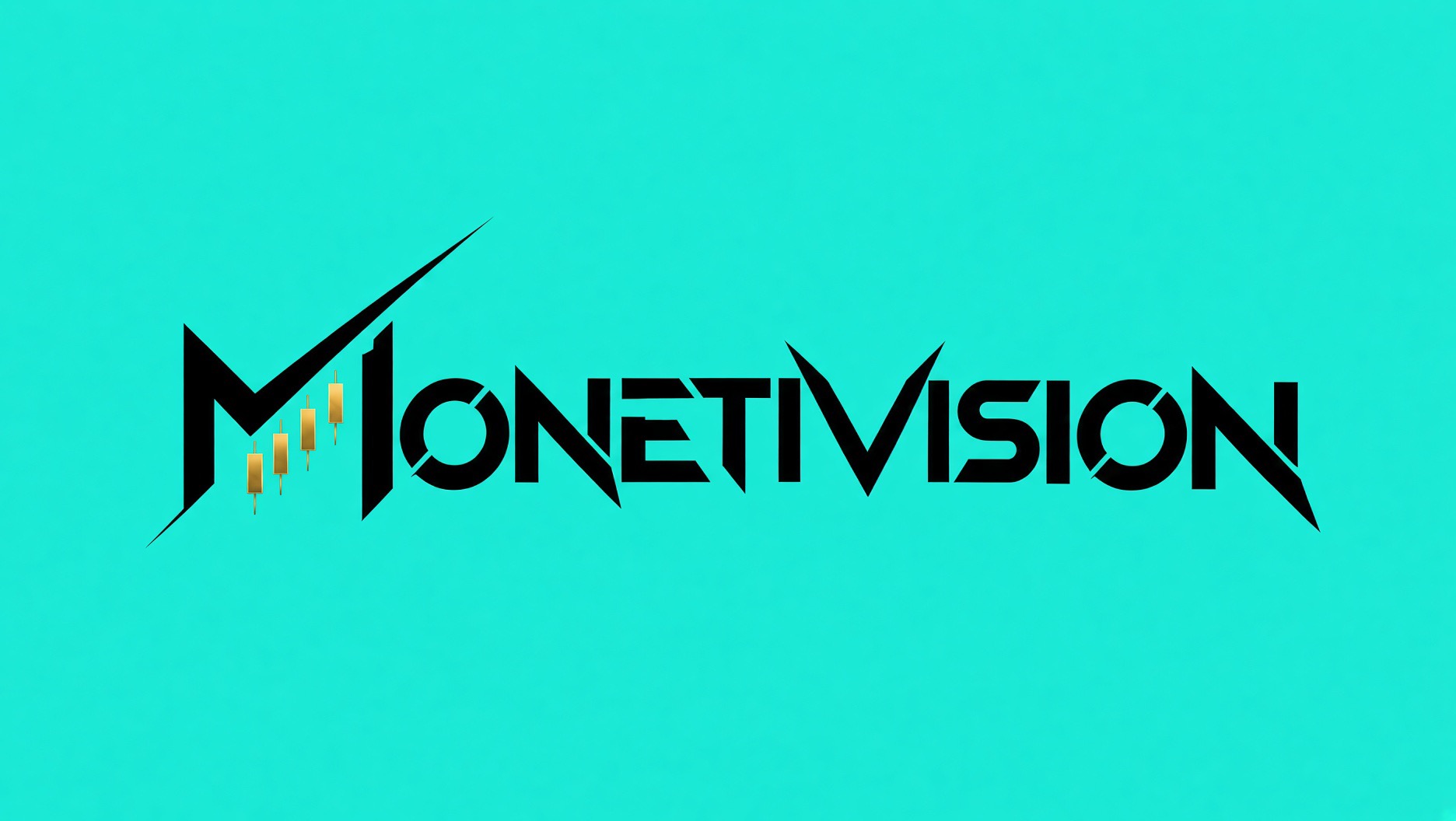 Monetivision logosu: yükselen mum grafikli M